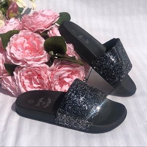 Glitter Shower Shoe Slip On